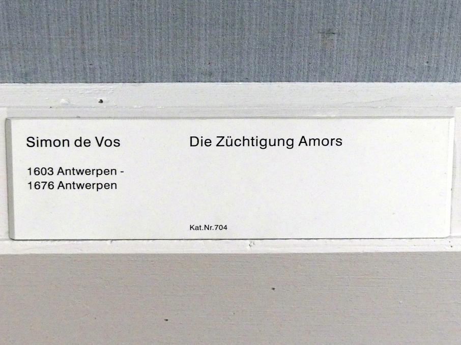 Simon de Vos (1640), Die Züchtigung Amors, Berlin, Gemäldegalerie ("Berliner Wunder"), Kabinett 8, Undatiert, Bild 2/2