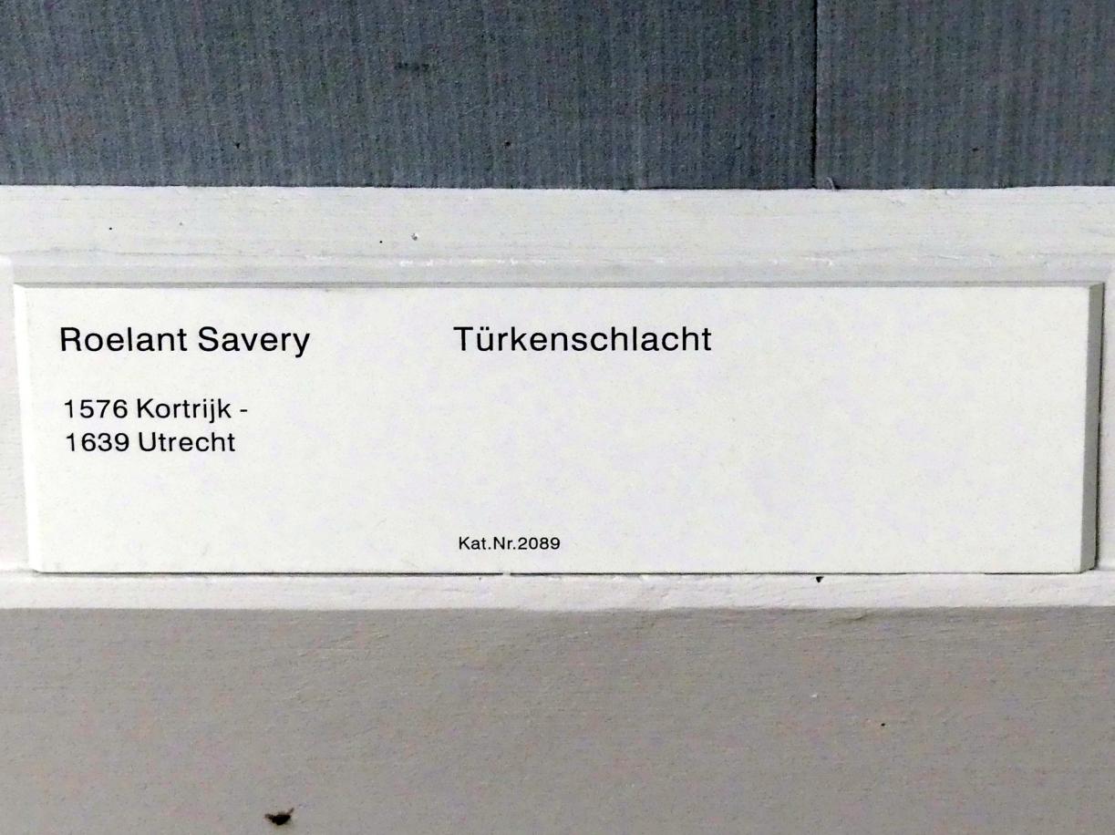 Roelant Savery (1602–1634), Türkenschlacht, Berlin, Gemäldegalerie ("Berliner Wunder"), Kabinett 8, Undatiert, Bild 2/2
