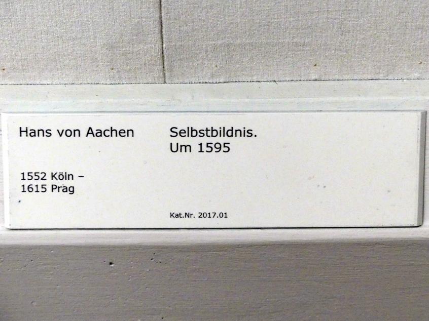 Hans von Aachen (1574–1615), Selbstbildnis, Berlin, Gemäldegalerie ("Berliner Wunder"), Kabinett 11, um 1595, Bild 2/2
