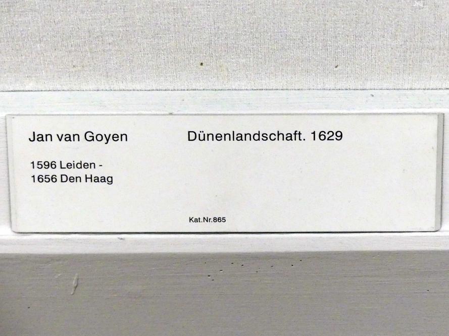 Jan van Goyen (1621–1657), Dünenlandschaft, Berlin, Gemäldegalerie ("Berliner Wunder"), Kabinett 12, 1629, Bild 2/2