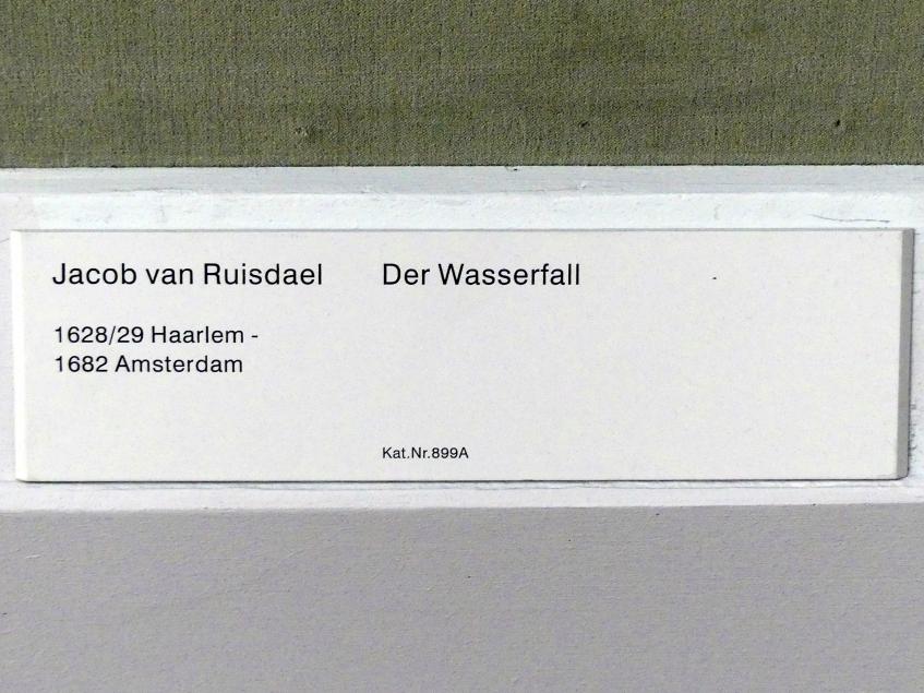 Jacob van Ruisdael (1646–1677), Der Wasserfall, Berlin, Gemäldegalerie ("Berliner Wunder"), Kabinett 15, Undatiert, Bild 2/2