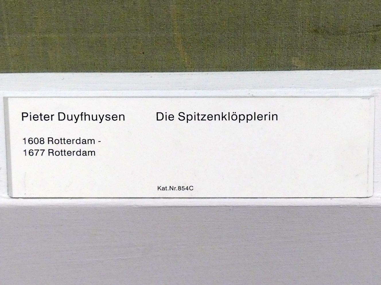 Pieter Jacobsz. Duyfhuysen (Undatiert), Die Spitzenklöpplerin, Berlin, Gemäldegalerie ("Berliner Wunder"), Kabinett 17, Undatiert, Bild 2/2