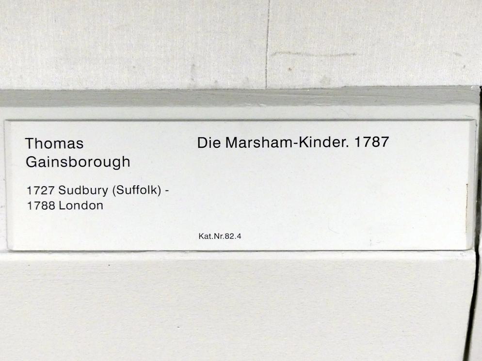 Thomas Gainsborough (1748–1788), Die Marsham-Kinder, Berlin, Gemäldegalerie ("Berliner Wunder"), Kabinett 20, 1787, Bild 2/2