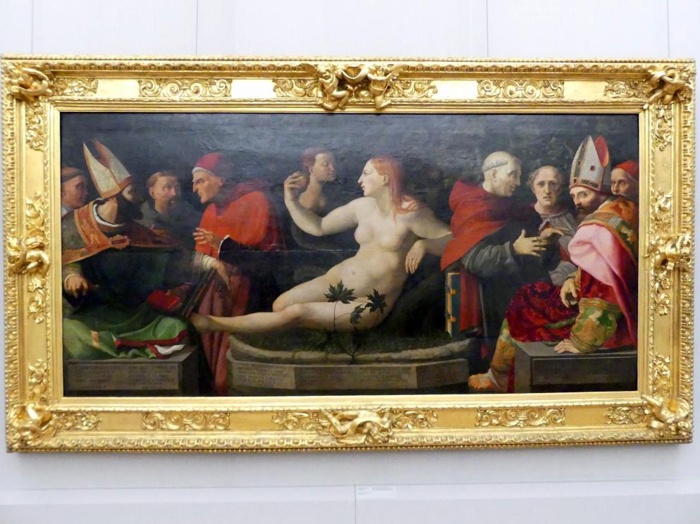 Guglielmo de Marcillat (1516), Der Disput von Kirchenlehrern über die Unbefleckte Empfängnis, Berlin, Gemäldegalerie ("Berliner Wunder"), Kabinett 30, Undatiert