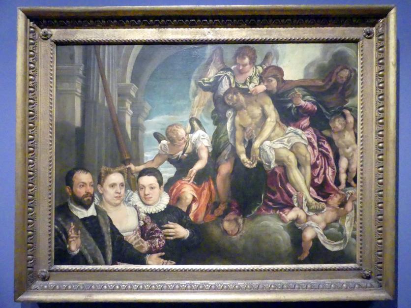 Francesco Montemezzano (1581), Pietà mit Stifterfamilie, Berlin, Gemäldegalerie ("Berliner Wunder"), Wandelhalle, Undatiert