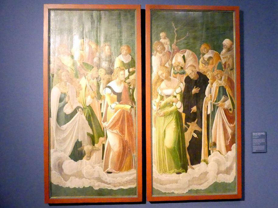 Meister der Crispinuslegende (1515–1520): Retabel des Straußfurter Marienaltars: Die vierzehn Nothelfer, um 1520