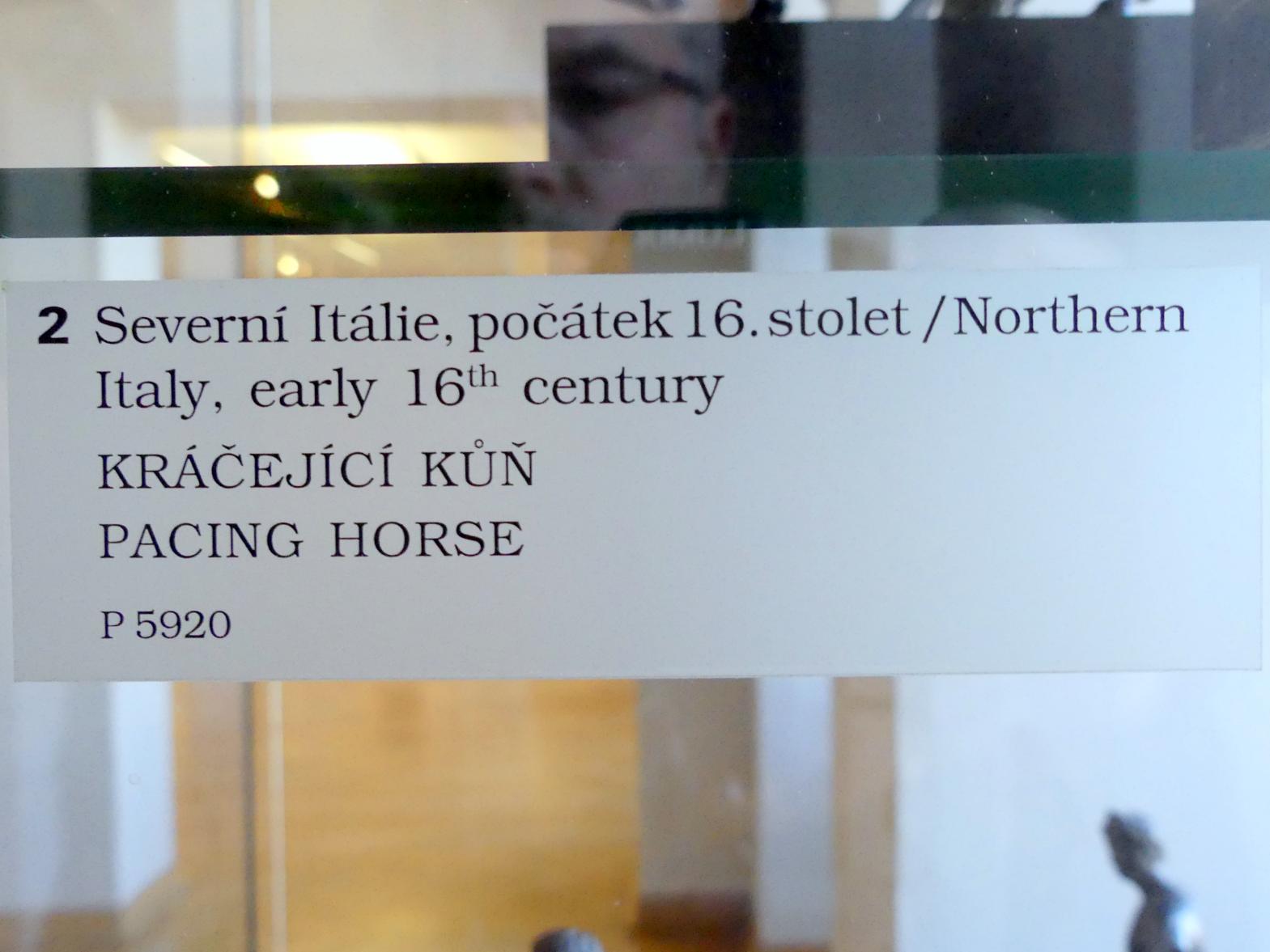 Galoppierendes Pferd, Prag, Nationalgalerie im Palais Sternberg, 1. Obergeschoss, Saal 8, Beginn 16. Jhd., Bild 3/3