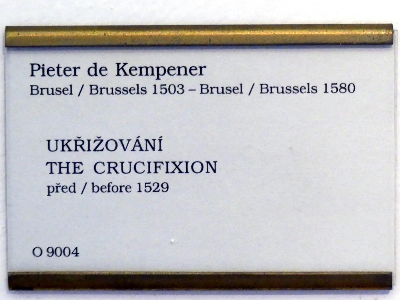 Pieter de Kempeneer (1528–1532), Kalvarienberg, Prag, Nationalgalerie im Palais Sternberg, 1. Obergeschoss, Saal 11, vor 1529, Bild 2/2
