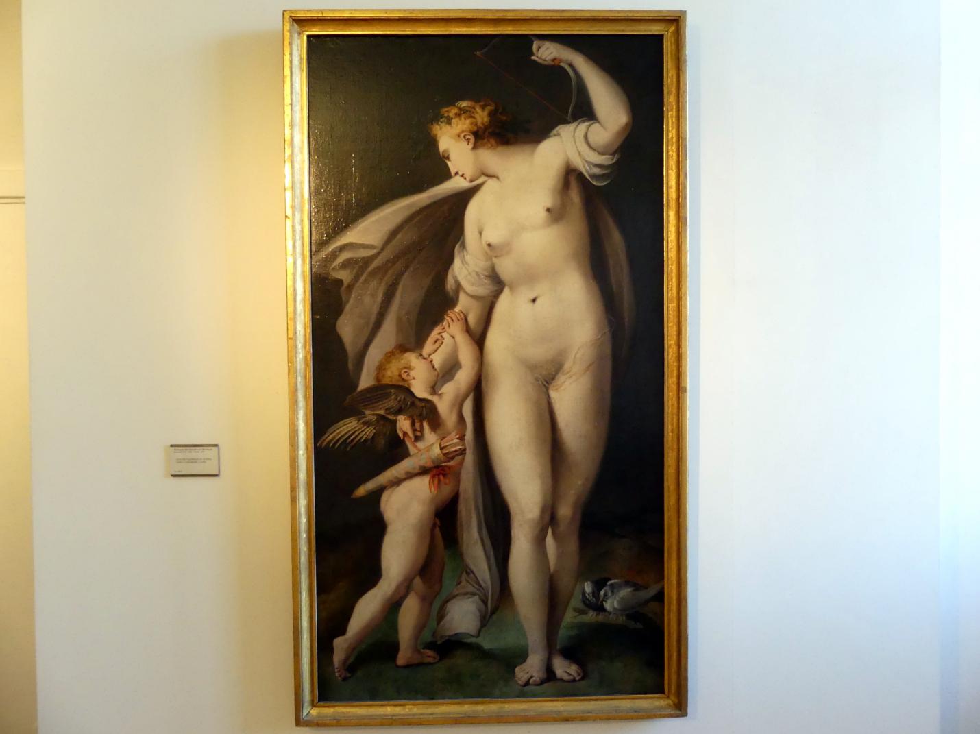 Anthonie Blocklandt van Montfoort (Antony van Blokland) (1575), Venus entwaffnet Amor, Prag, Nationalgalerie im Palais Sternberg, 1. Obergeschoss, Saal 11, Undatiert