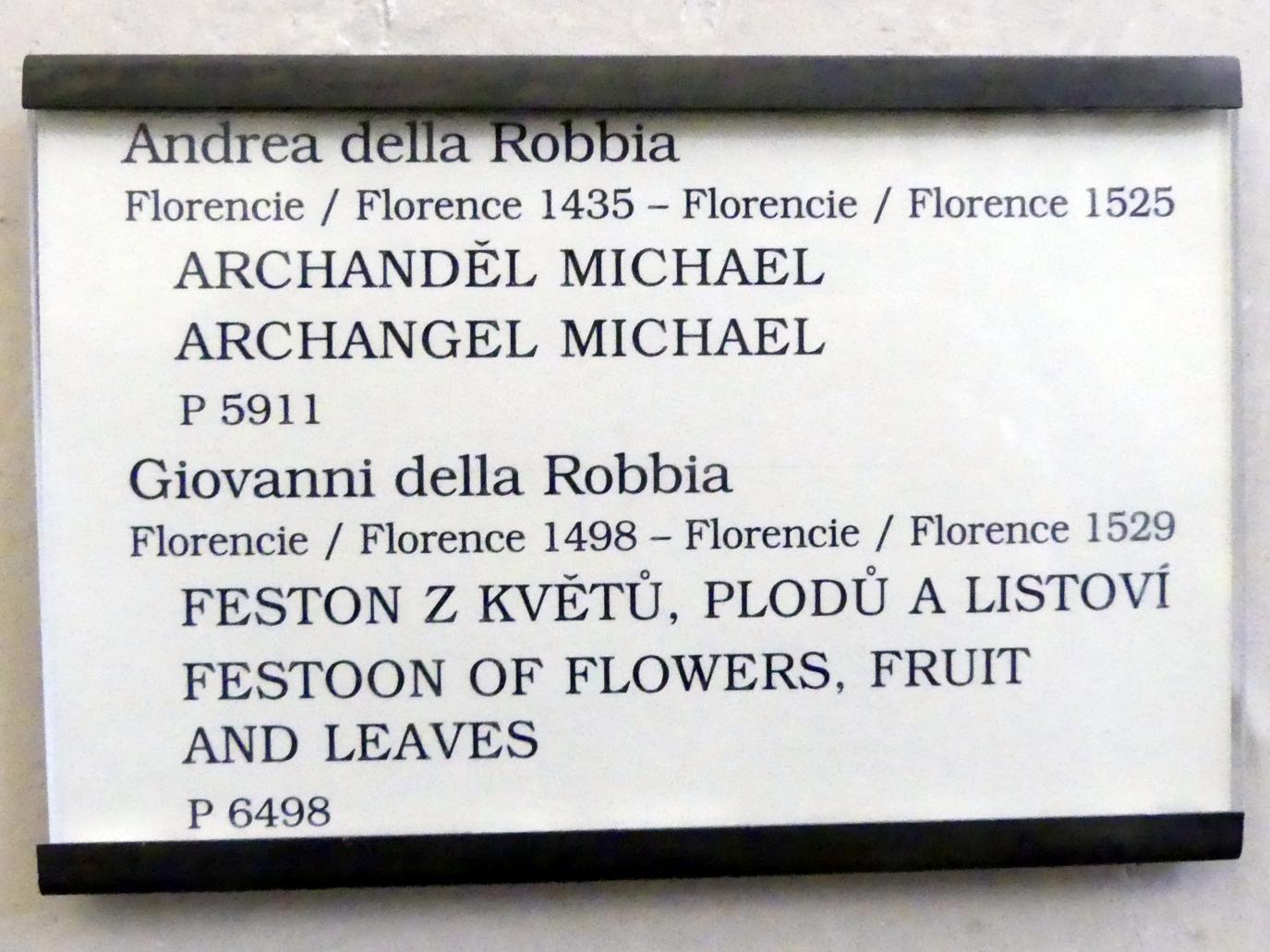Andrea della Robbia (1465–1525), Erzengel Michael, Prag, Nationalgalerie im Palais Sternberg, 2. Obergeschoss, Undatiert, Bild 2/2