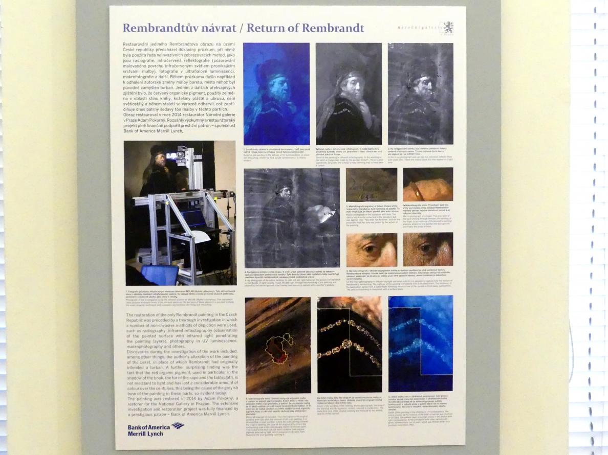 Rembrandt (Rembrandt Harmenszoon van Rijn) (1627–1669), Gelehrter bei seinen Studien, Prag, Nationalgalerie im Palais Sternberg, 2. Obergeschoss, Saal 2, 1634, Bild 3/3