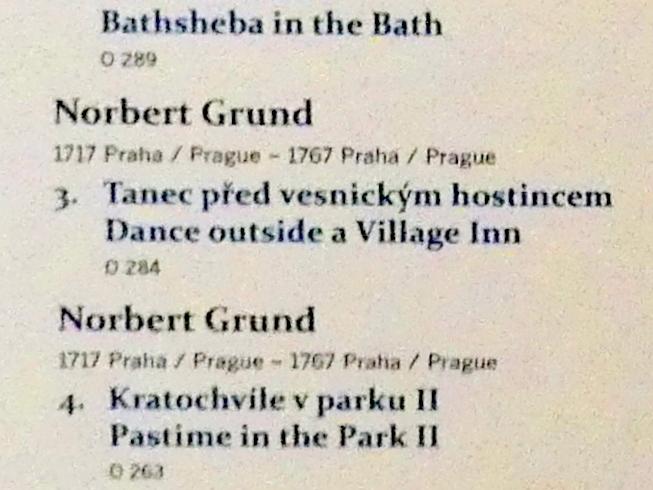 Norbert Grund (1751–1755), Tanz außerhalb eines Dorfes, Prag, Nationalgalerie im Palais Sternberg, 2. Obergeschoss, Saal 10, Undatiert, Bild 2/2