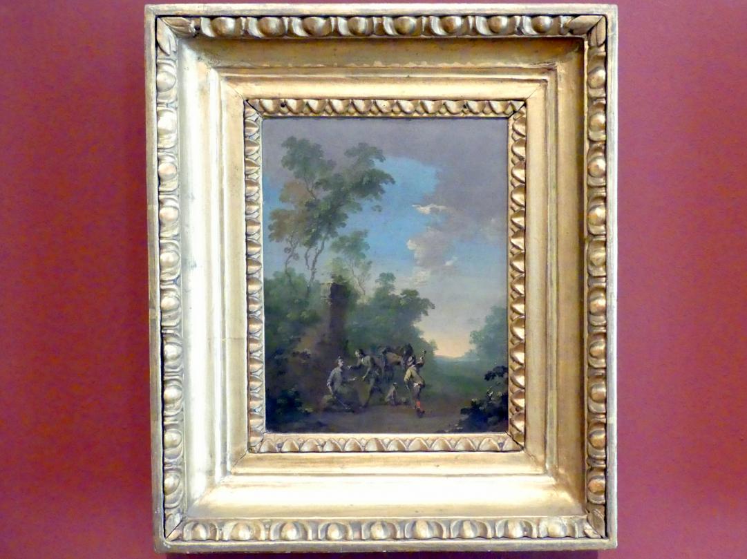 Norbert Grund (1751–1755), Rendezvous bei einer Jagd, Prag, Nationalgalerie im Palais Sternberg, 2. Obergeschoss, Saal 10, Undatiert