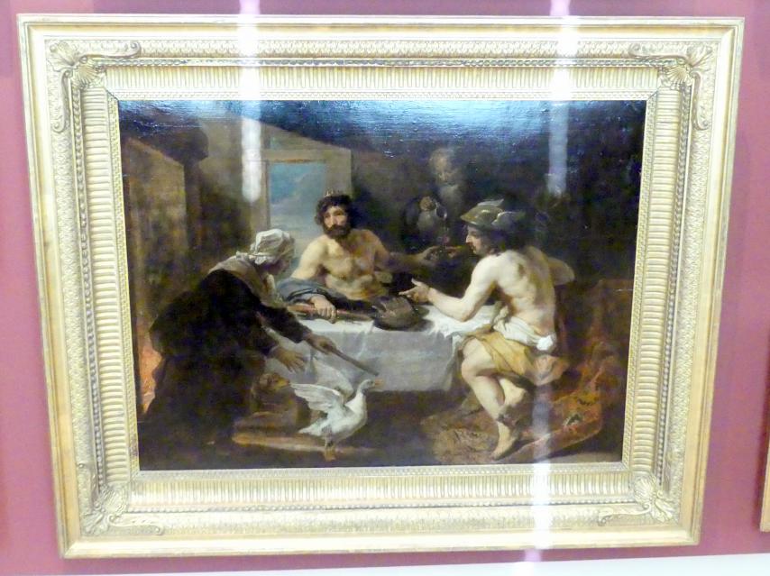 David Ryckaert III. (1649–1655), Jupiter und Merkur besuchen Philemon und Baucis, Prag, Nationalgalerie im Palais Sternberg, 2. Obergeschoss, Saal 10, Undatiert