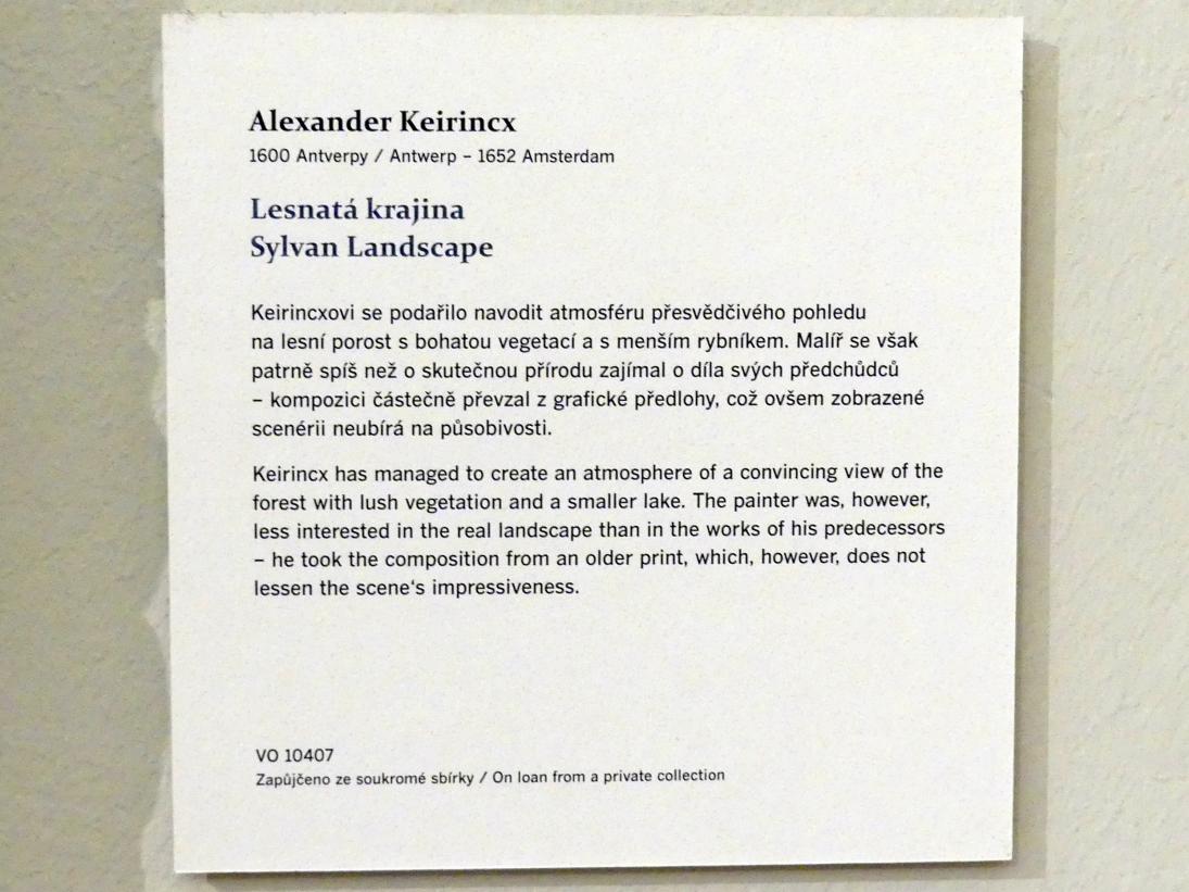 Alexander Keirincx (1635–1637), Waldlandschaft, Prag, Nationalgalerie im Palais Sternberg, 2. Obergeschoss, Saal 12, Undatiert, Bild 2/2
