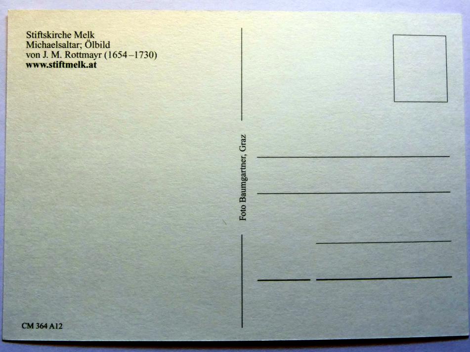 Johann Michael Rottmayr (1674–1730), Erzengel Michael, Melk, Benediktinerkloster Stift Melk, Stiftskirche St. Peter und Paul, 1723, Bild 2/2