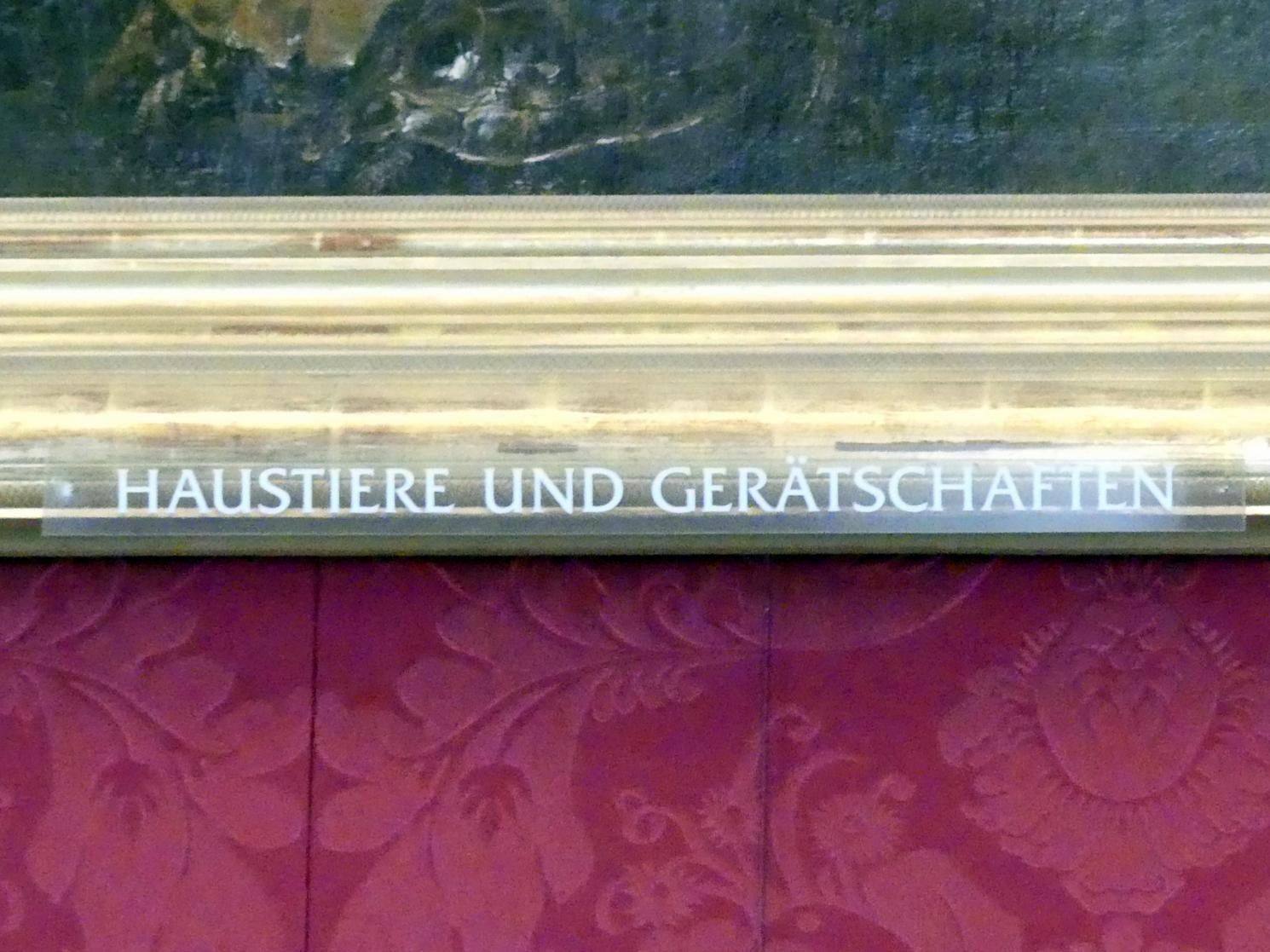 Giovanni Benedetto Castiglione (il Grechetto) (1648–1758), Haustiere und Gerätschaften, Schleißheim, Staatsgalerie im Neuen Schloss, Große Galerie, Undatiert, Bild 3/3