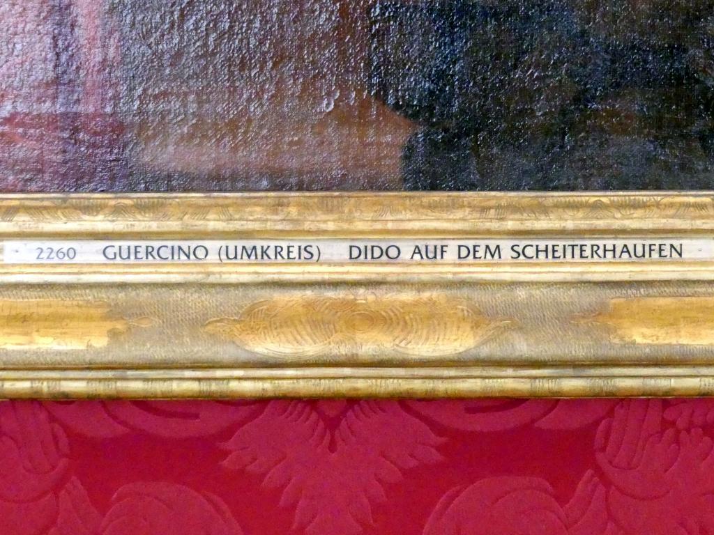 Giovanni Francesco Barbieri (Il Guercino) (Umkreis) (1615–1666), Dido auf dem Scheiterhaufen, Schleißheim, Staatsgalerie im Neuen Schloss, Große Galerie, Undatiert, Bild 2/2