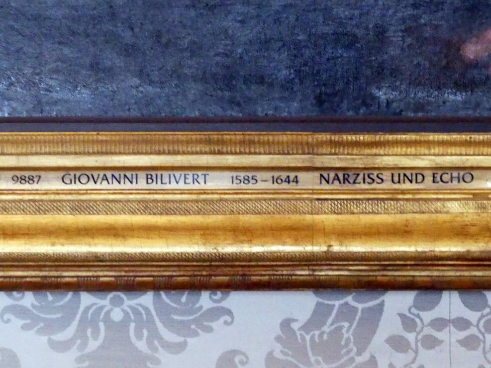 Giovanni Biliverti (1615–1630), Narziss und Echo, Schleißheim, Staatsgalerie im Neuen Schloss, Großes Kabinett im Appartement der Kurfürstin, Undatiert, Bild 2/2