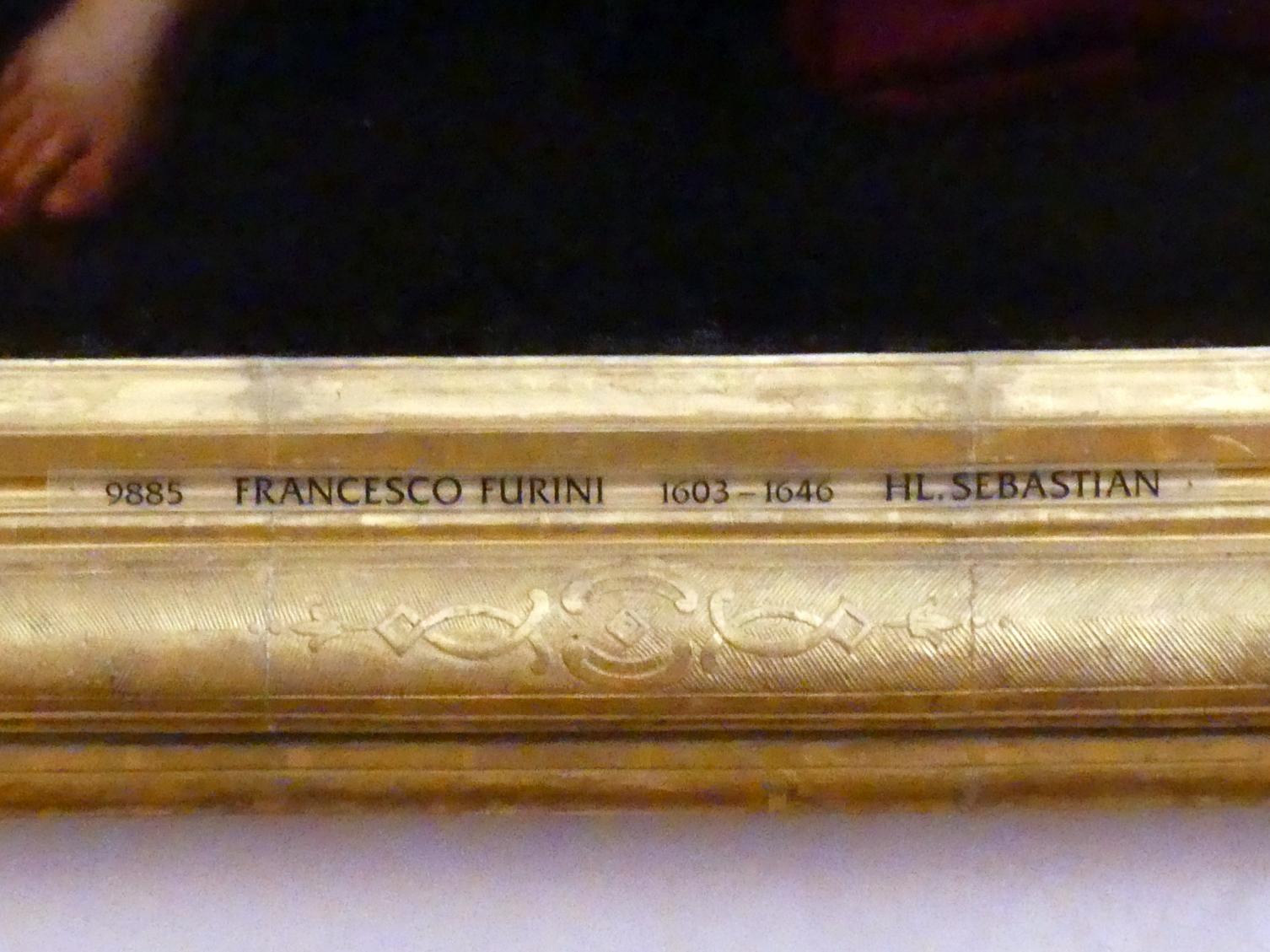 Francesco Furini (1634–1642), Hl. Sebastian, Schleißheim, Staatsgalerie im Neuen Schloss, Bilderkabinett im Appartement der Kurfürstin, Undatiert, Bild 2/2