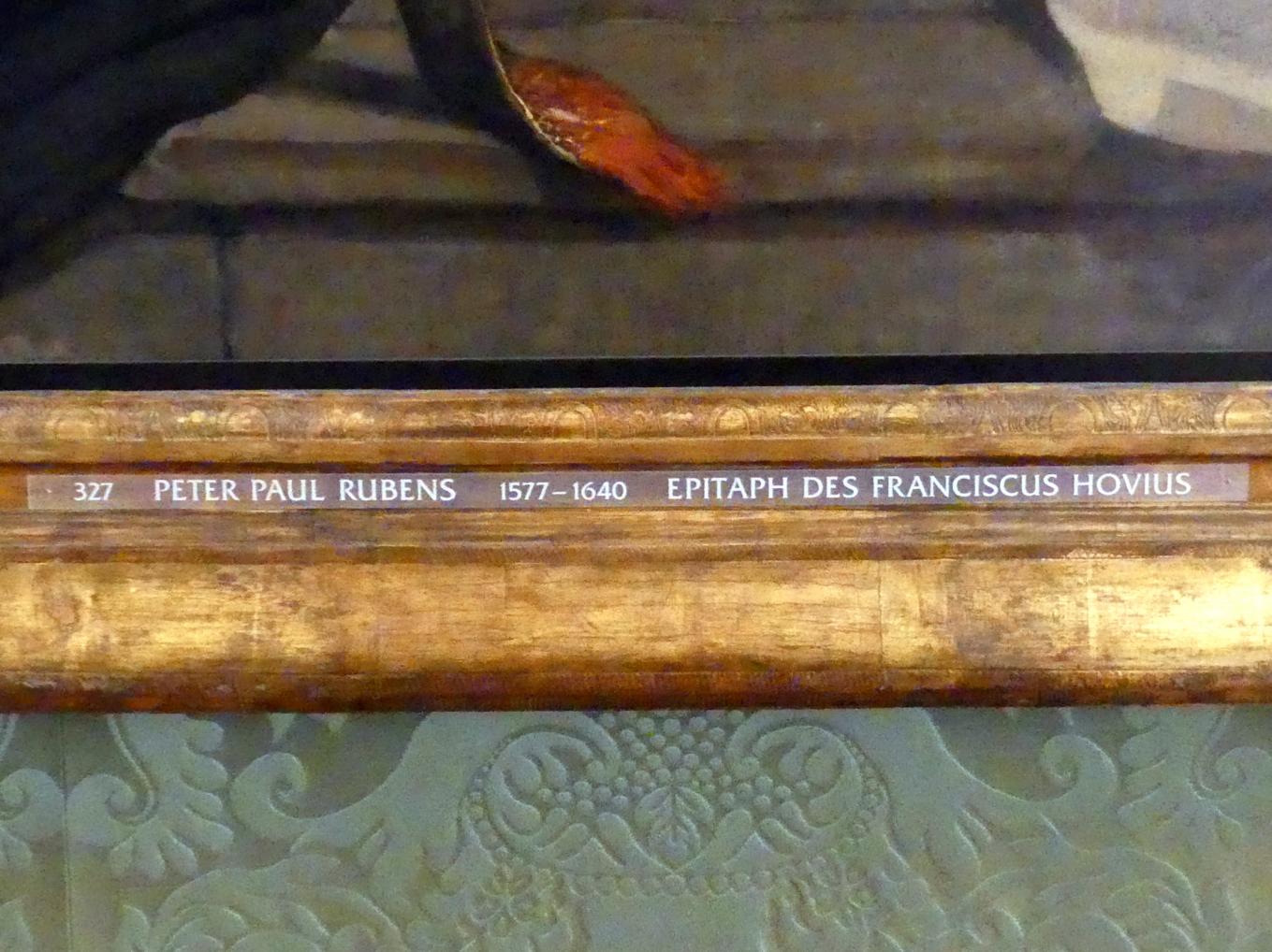 Peter Paul Rubens (1598–1640), Epitaph des Franciscus Hovius, Schleißheim, Staatsgalerie im Neuen Schloss, Großes Kabinett im Paradeappartement des Kurfürsten, Undatiert, Bild 2/2