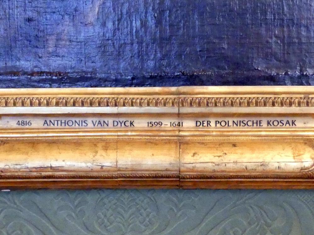 Anthonis (Anton) van Dyck (1614–1641), Der polnische Kosak, Schleißheim, Staatsgalerie im Neuen Schloss, Großes Kabinett im Paradeappartement des Kurfürsten, Undatiert, Bild 2/2