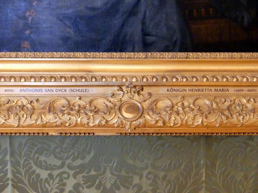 Anthonis (Anton) van Dyck (Schule) (1641), Königin Henrietta Maria, Schleißheim, Staatsgalerie im Neuen Schloss, Großes Kabinett im Paradeappartement des Kurfürsten, Undatiert, Bild 2/2