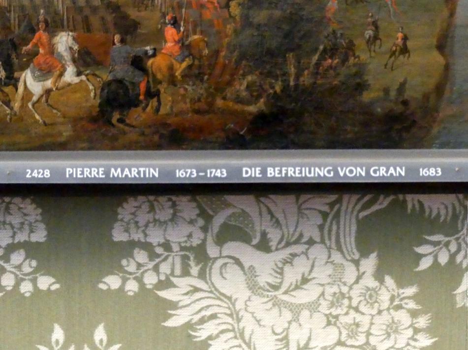 Pierre-Denis Martin (1673–1686), Die Befreiung von Gran, Schleißheim, Staatsgalerie im Neuen Schloss, Schlafzimmer im südlichen Erdgeschoss-Appartement, 1683, Bild 2/2