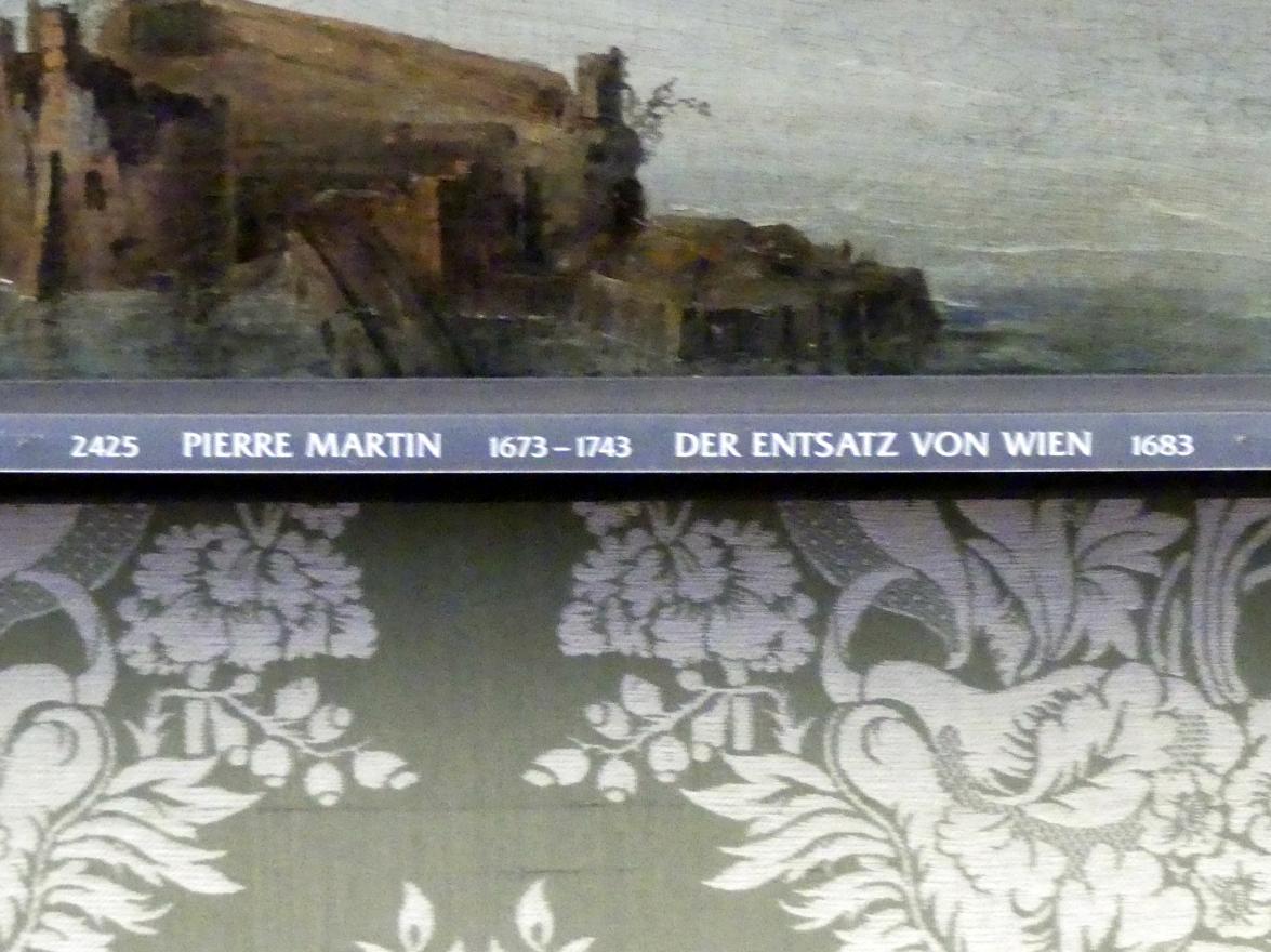 Pierre-Denis Martin (1673–1686), Der Entsatz von Wien, Schleißheim, Staatsgalerie im Neuen Schloss, Schlafzimmer im südlichen Erdgeschoss-Appartement, 1683, Bild 2/2