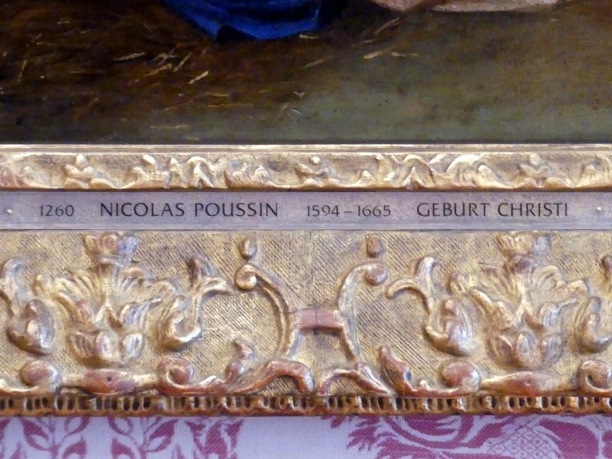 Nicolas Poussin (1624–1663), Geburt Christi, Schleißheim, Staatsgalerie im Neuen Schloss, Großes Kabinett im südlichen Erdgeschoss-Appartement, Undatiert, Bild 2/2
