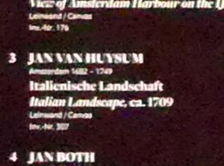 Jan van Huysum (1705–1749), Italienische Landschaft, Frankfurt am Main, Städel Museum, Vorhalle, um 1709, Bild 2/2