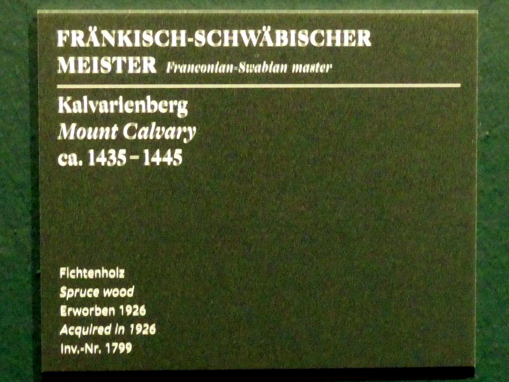 Kalvarienberg, Frankfurt am Main, Städel Museum, 2. Obergeschoss, Saal 3, um 1435–1445, Bild 2/2