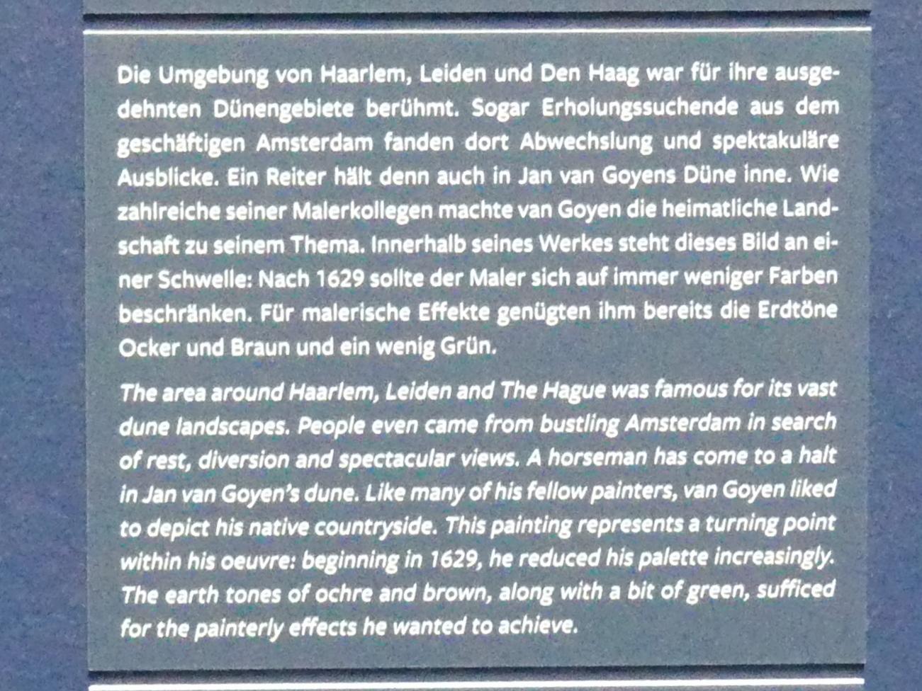 Jan van Goyen (1621–1657), Weg in den Dünen, Frankfurt am Main, Städel Museum, 2. Obergeschoss, Saal 7, 1629, Bild 3/4