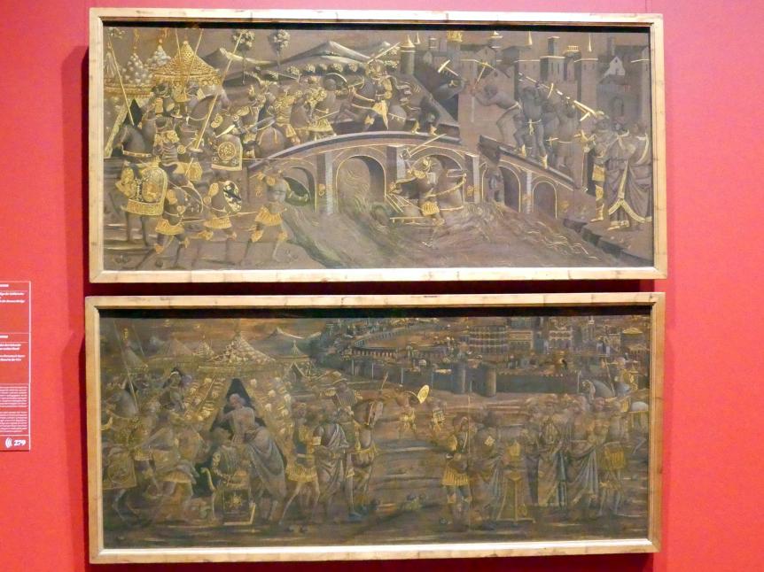 Mucius Scaevola ermordet den Sekretär Porsennas und lässt seine rechte Hand verbrennen, Frankfurt am Main, Städel Museum, 2. Obergeschoss, Saal 13, um 1480, Bild 4/4