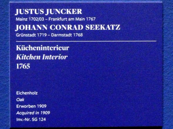 Justus Juncker (1745–1766), Kücheninterieur, Frankfurt am Main, Städel Museum, 2. Obergeschoss, Saal 18, 1765, Bild 2/2