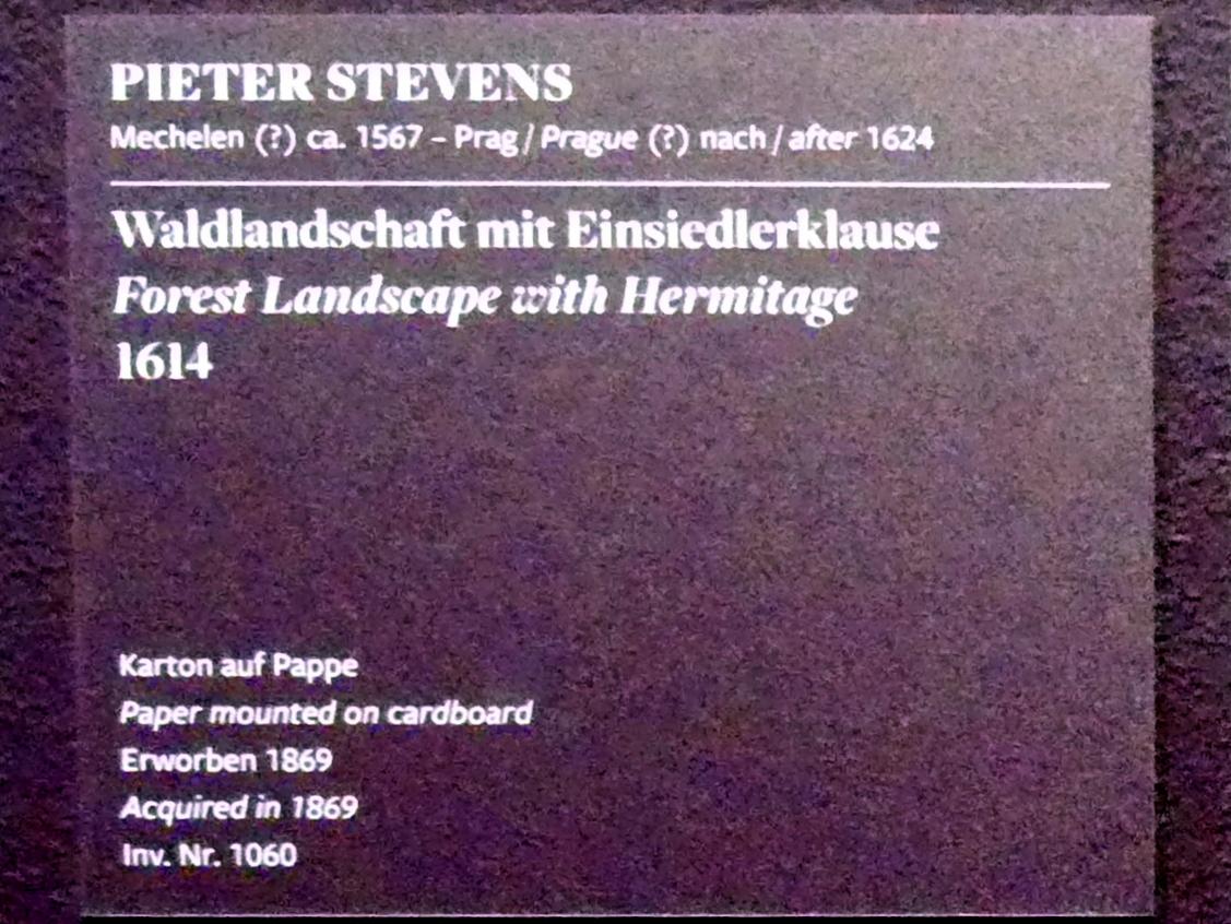 Pieter Stevens (1614), Waldlandschaft mit Einsiedlerklause, Frankfurt am Main, Städel Museum, 2. Obergeschoss, Saal 19, 1614, Bild 2/3