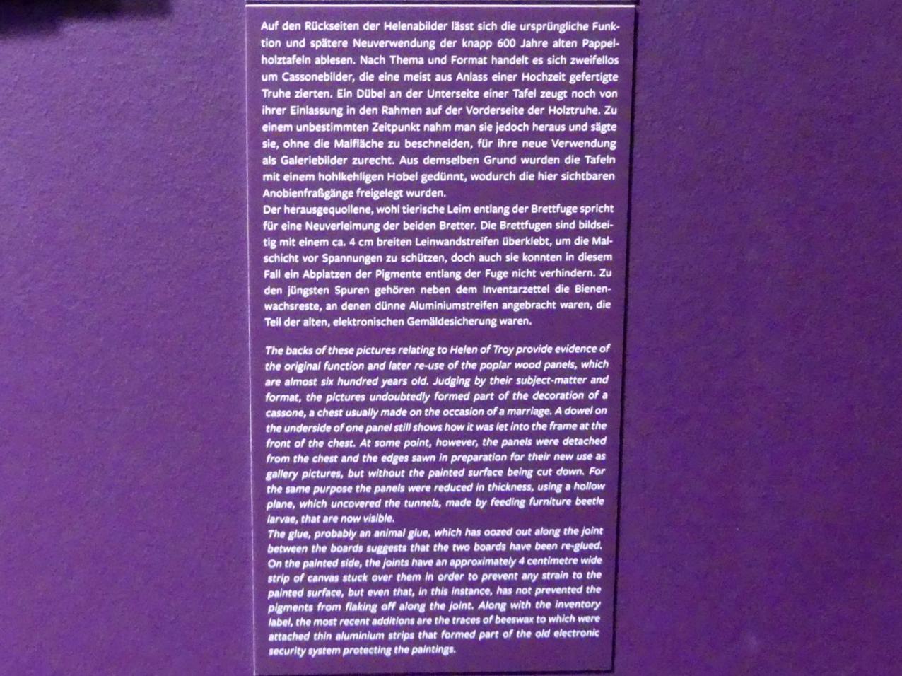 Raub der Helena, Frankfurt am Main, Städel Museum, 2. Obergeschoss, Saal 19, um 1430, Bild 4/4