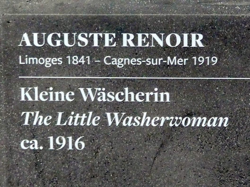 Auguste Renoir (Pierre-Auguste Renoir) (1866–1918), Kleine Wäscherin, Frankfurt am Main, Städel Museum, 1. Obergeschoss, Saal 4, um 1916, Bild 6/6