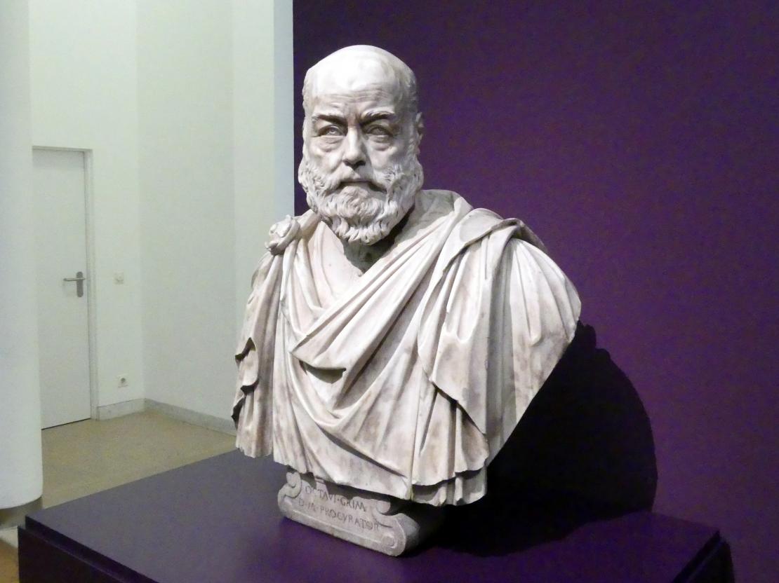 Alessandro Vittoria (1549–1600), Bildnis des Ottavio Grimani, Frankfurt, Städel, Ausstellung "Tizian und die Renaissance in Venedig" vom 13.02. - 26.05.2019, Teil 2, Raum 1, um 1570–1580, Bild 2/3