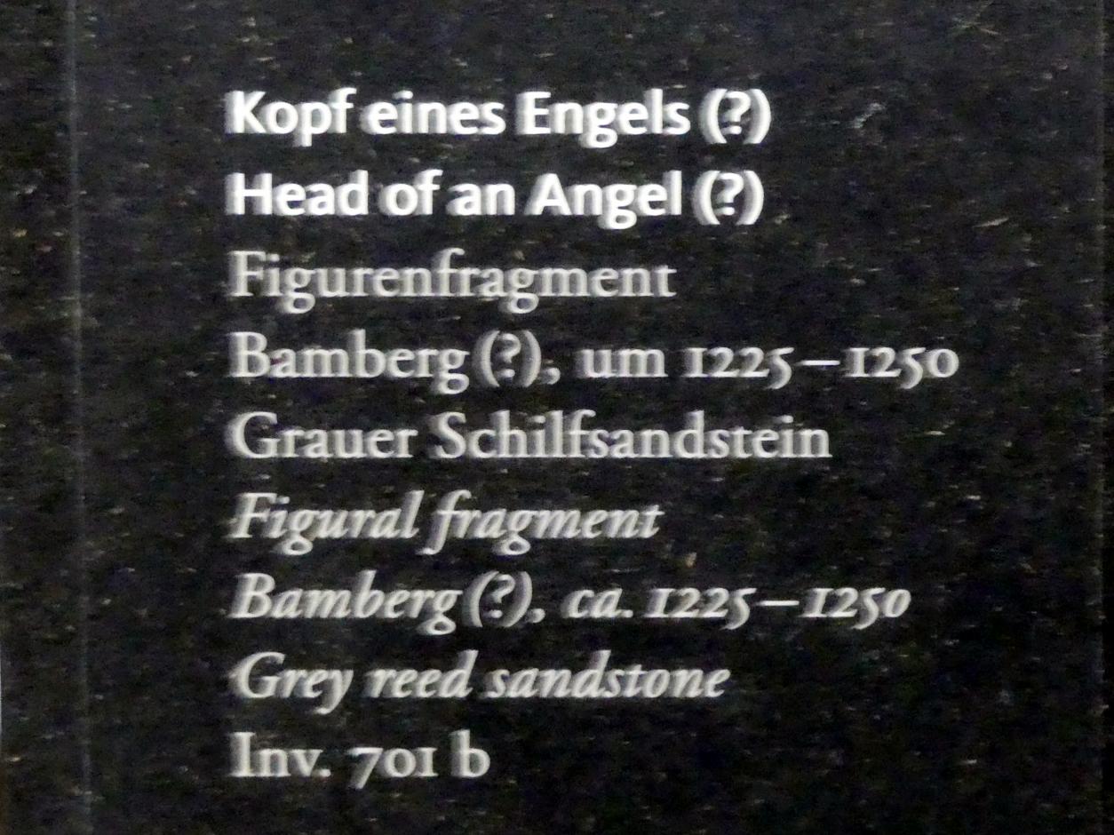 Kopf eines Engels (?), Frankfurt am Main, Liebieghaus Skulpturensammlung, Mittelalter 1 - Tradition und Aufbruch, um 1225–1250, Bild 2/2