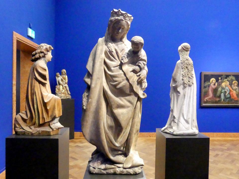 Muttergottes, Frankfurt am Main, Liebieghaus Skulpturensammlung, Mittelalter 2 - Schöner Stil und neue Wirklichkeit, um 1430–1450