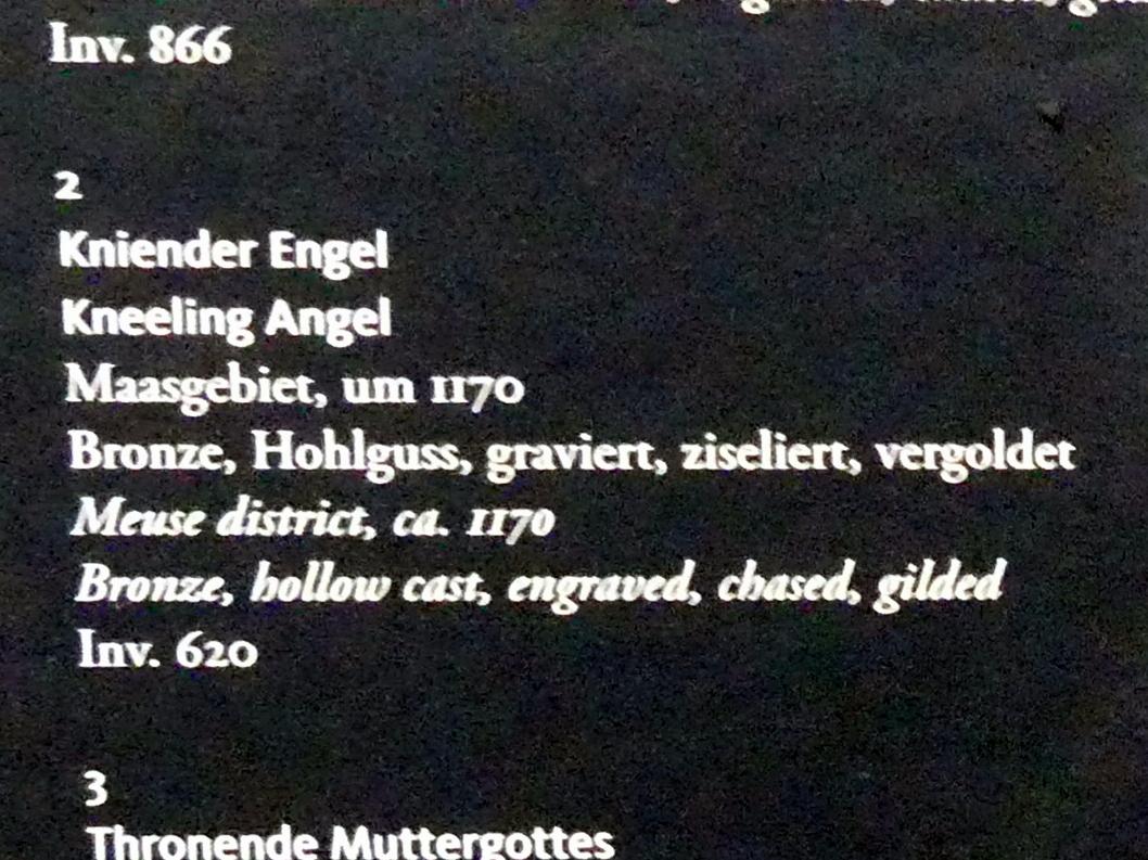 Kniender Engel, Frankfurt am Main, Liebieghaus Skulpturensammlung, Mittelalter 3 - große Kunst im kleinen Format, um 1170, Bild 2/2