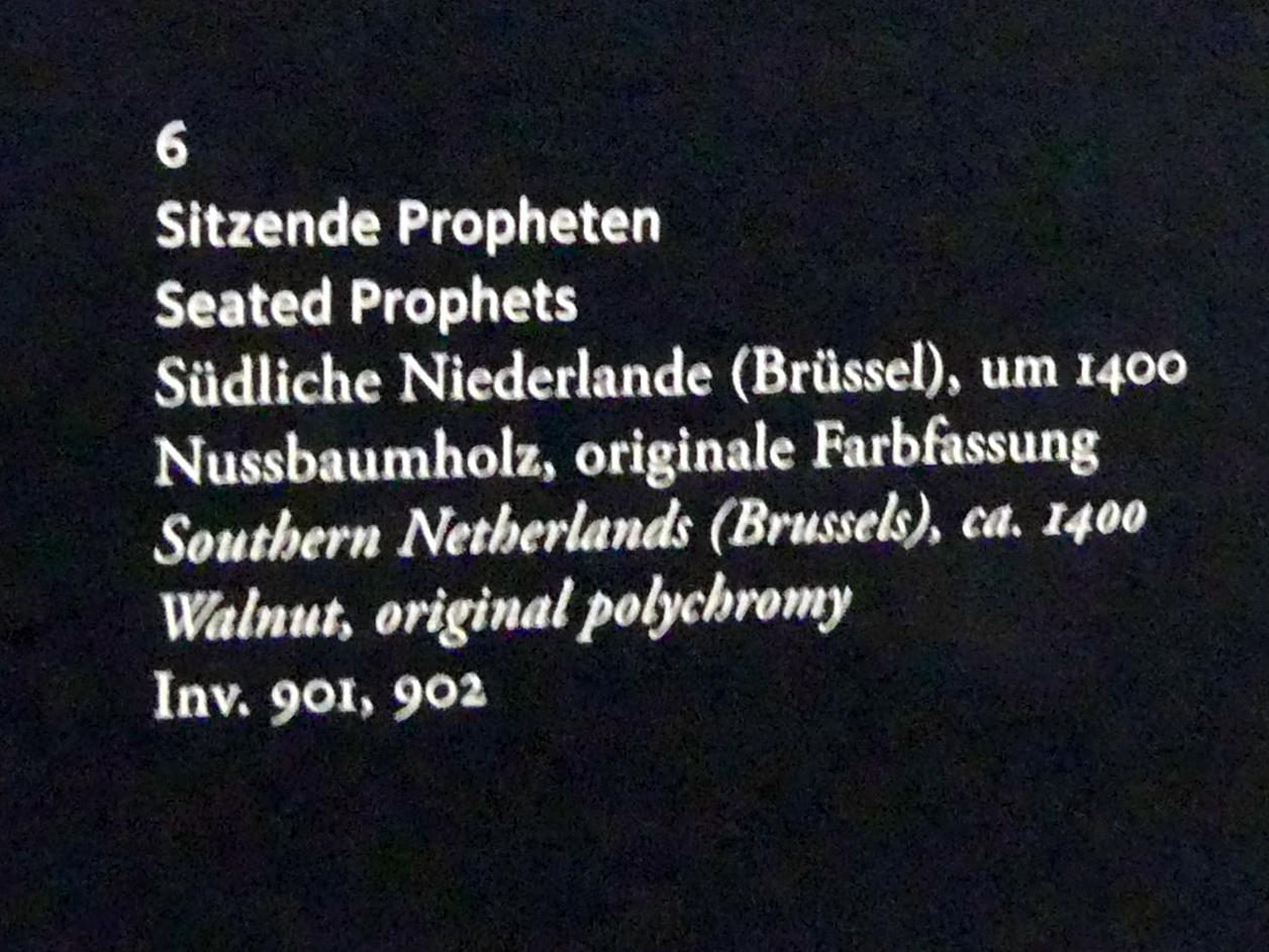 Sitzende Propheten, Frankfurt am Main, Liebieghaus Skulpturensammlung, Mittelalter 3 - große Kunst im kleinen Format, um 1400, Bild 2/2