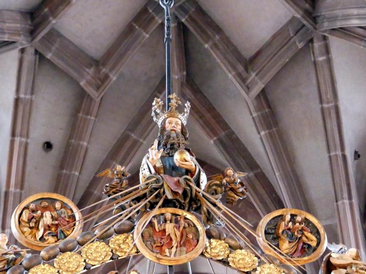 Veit Stoß (1495–1524), Engelsgruß im Rosenkranz, Nürnberg, Kirche St. Lorenz, 1517–1518, Bild 3/5