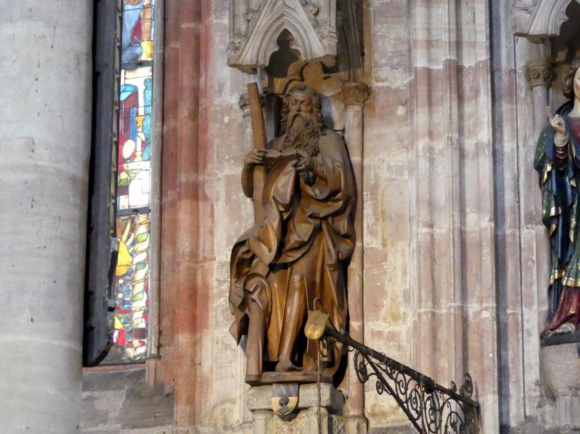 Veit Stoß (1495–1524), Apostel Andreas, Nürnberg, Kirche St. Sebald, Undatiert, Bild 2/4