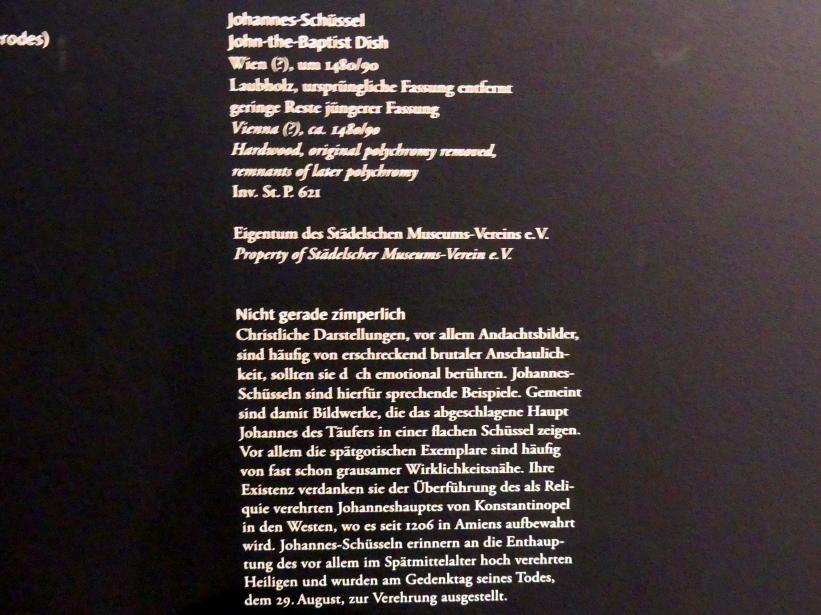 Johannes-Schüssel, Frankfurt am Main, Liebieghaus Skulpturensammlung, Mittelalter 5 - der Erfolg der neuen Kunst, um 1480–1490, Bild 2/2