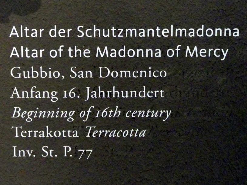 Altar der Schutzmantelmadonna, Gubbio, Kirche San Domenico, jetzt Frankfurt am Main, Liebieghaus Skulpturensammlung, Renaissance - eine neue Altarform, Beginn 16. Jhd., Bild 2/2