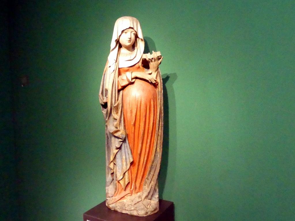 Maria in der Hoffnung, Frankfurt am Main, Liebieghaus Skulpturensammlung, Mittelalter 6 - Zeitenwende - neue Ausdrucksformen, um 1520, Bild 2/3