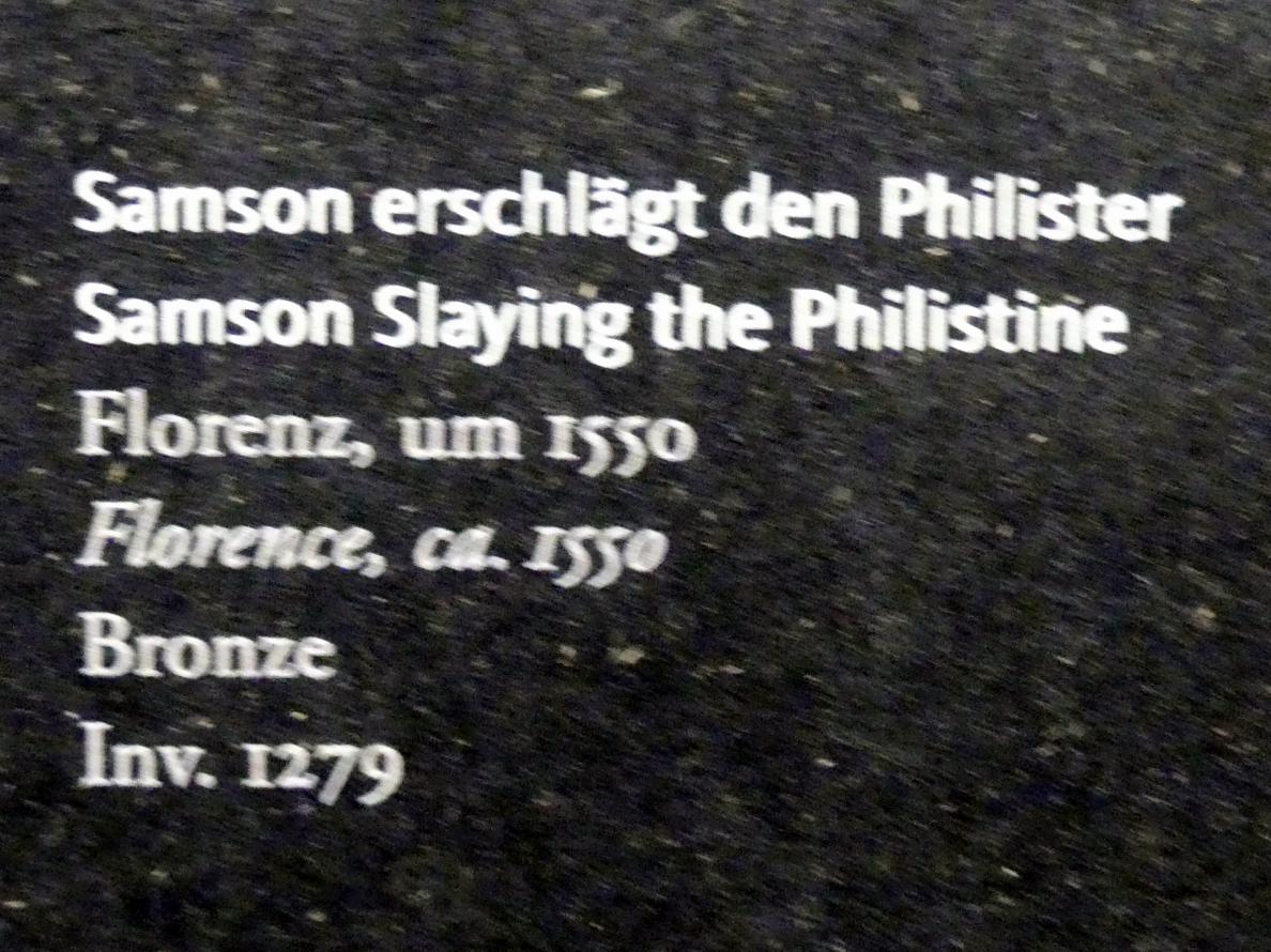 Samson erschlägt den Philister, Frankfurt am Main, Liebieghaus Skulpturensammlung, Renaissance - Antike und Natur, um 1550, Bild 2/2