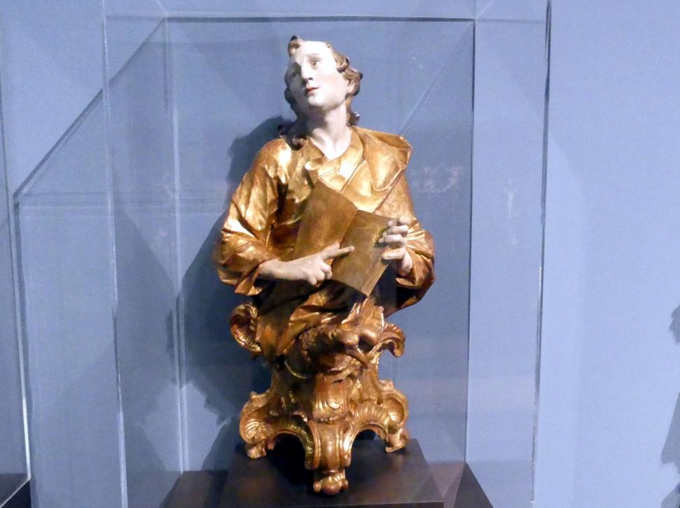Christian Jorhan der Ältere (1750–1802), Die Evangelisten Matthäus und Johannes, Maria Thalheim, Wallfahrtskirche Maria Thalheim, jetzt Frankfurt am Main, Liebieghaus Skulpturensammlung, Rokoko - mehr Licht, um 1770, Bild 2/4